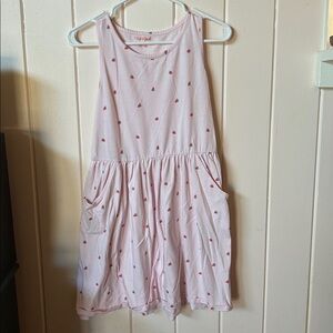 Cat & Jack Light Pink Dress with Red Strawberries